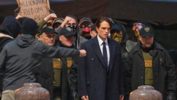 'The Batman: Part 2' HD set videos show Robert Pattinson being escorted to his car by Gotham City Courts security